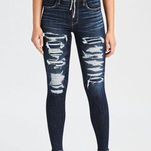 American Eagle Patched Jeans